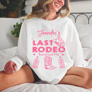 Sudadera Última fiesta de Bachelorette, Gorra de Noche Rosa