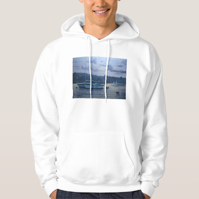 Sudadera Última hora de la tarde amarrada de los yates (Anverso)