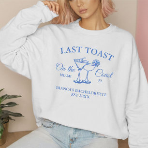 Sudadera Última tostada en la costa Beach Bachelorette