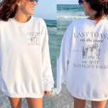 Sudadera Última Tostada En La Fiesta De Bachelorette De Coa<br><div class="desc">Celebre el encanto de la costa con nuestro "Last Toast On The Coast Beach Bachelorette Party Sweatshirt", el epítome de lujo y estilo para su soltera de playa. Este sudadero es más que un atuendo acogedor; es un símbolo de lujo personalizado, lo que lo hace perfecto para tu experiencia de...</div>