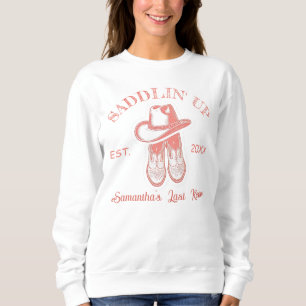 Sudadera Última Vaquera del Rodeo Fiesta de Despedida de So
