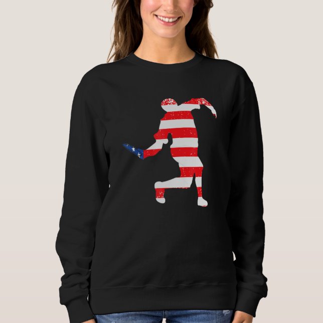 Sudadera Ultimate Frisbee Disk Golf Player Grunge American (Anverso)