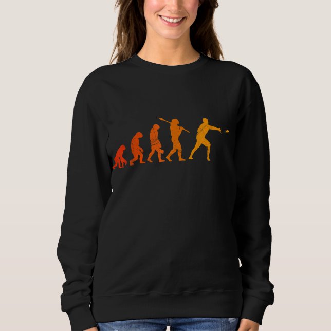 Sudadera Ultimate Frisbee Evolution Disc Golf Monkey Human (Anverso)