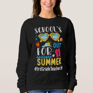 Sudadera Último Día De Colegios Fuera De Verano Tercer Grad