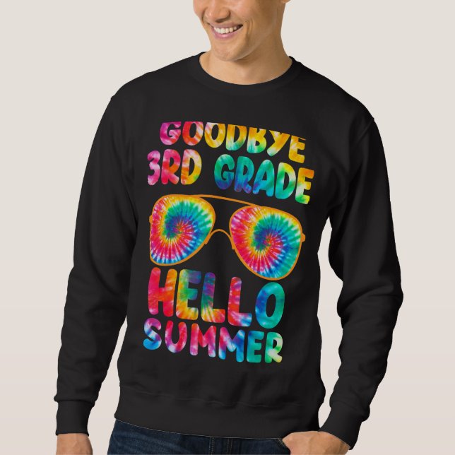 Sudadera Último Día Del Colegio Adiós 3º Grado Hola Verano (Anverso)