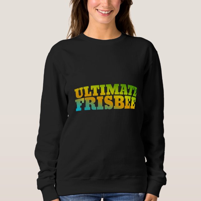 Sudadera Último Frisbee Diseñado Con Colores Naturales (Anverso)