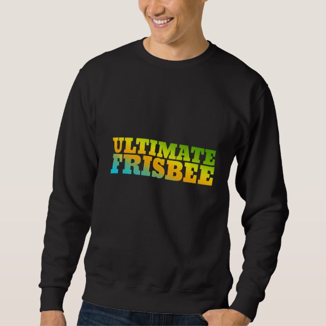 Sudadera Último Frisbee Diseñado Con Colores Naturales (Anverso)