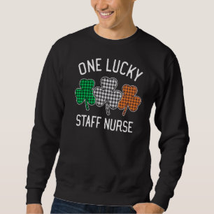 Sudadera Un afortunado personal enferma la bandera irlandes