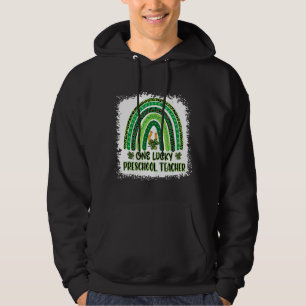 Sudadera Un afortunado profesor de preescolar Patricks Day 