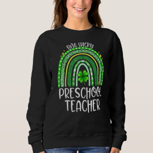 Sudadera Un afortunado profesor de preescolar Rainbow St Pa