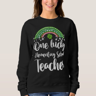 Sudadera Un afortunado profesor de primaria en Rainbow St P