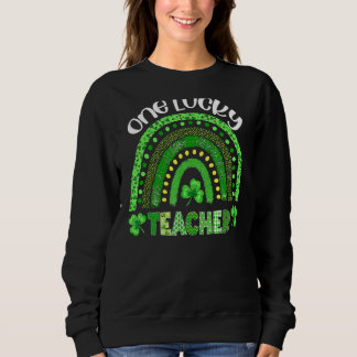 Sudadera Un afortunado profesor Rainbow St Patricku2019s Da