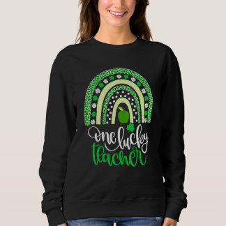 Sudadera Un afortunado profesor Rainbow St Patricku2019s Da