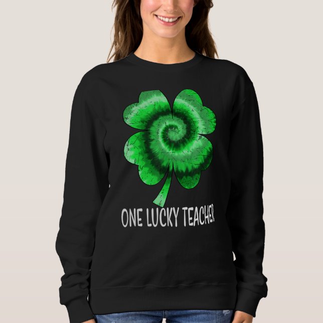 Sudadera Un afortunado profesor St Patricku2019s Day Irish  (Anverso)