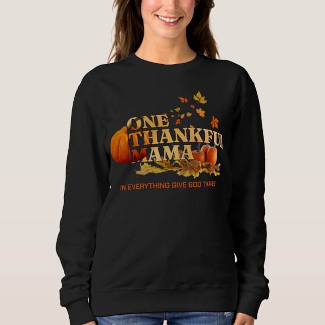 Sudadera UN AGRADECIMIENTO MAMÁ MOM Elegante Acción de Grac (Anverso)