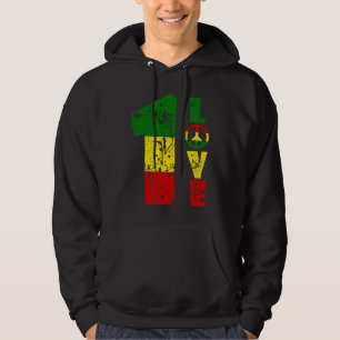 Sudadera Un Amor Jamaica Rasta Música Reggae Orgullo Carib