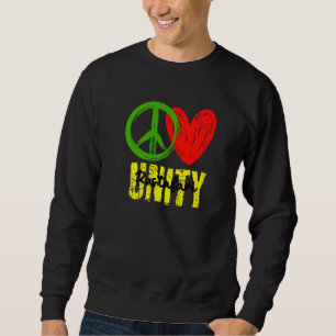 Sudadera Un Amor Paz Amor Unidad Reggae Raíces Jamaica Ras