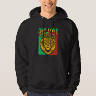 Sudadera Un Amor Rasta León Orgullo Jamaicano Reggae Africa