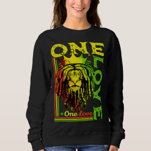 Sudadera Un Amor Rasta León Orgullo Jamaicano Reggae Africa