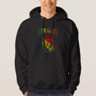 Sudadera Un Amor Rasta León Orgullo Jamaicano Reggae Africa