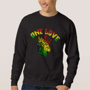 Sudadera Un Amor Rasta León Orgullo Jamaicano Reggae Africa