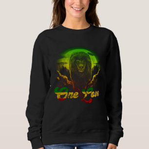 Sudadera Un Amor Rasta Reggae León De Judá Raíces Jamaiquin