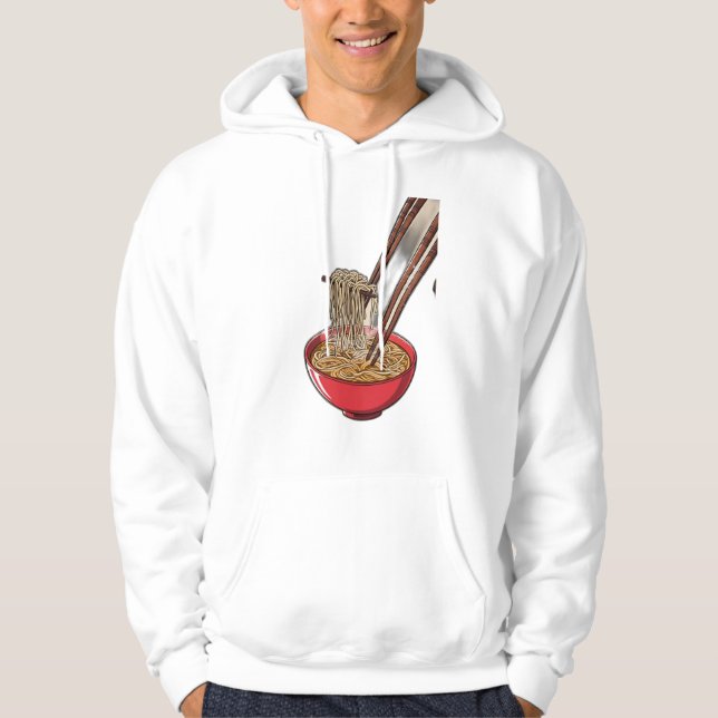 Sudadera Un bol de ramen al vapor (Anverso)