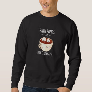 Sudadera Un bollo de la bomba de baño y una burbuja de choc