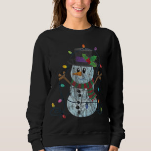 Sudadera Un bonito y vintage nigromante muñeco de nieve enr