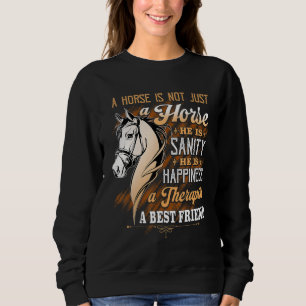 Sudadera Un caballo no es solamente un caballo ecuestre y u