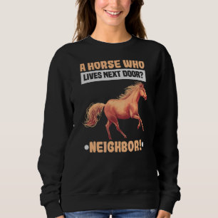 Sudadera Un Caballo Que Vive Al Lado Del Ecuestre Y Del Cab