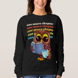 Sudadera Un capítulo más adorable libro de lectura de búho