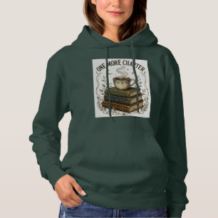 Sudadera Un capítulo más Café y libros Vintage Retro 
