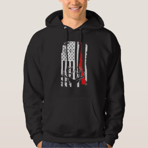 Sudadera Un caza de venados: Patrioti cazador de la bandera