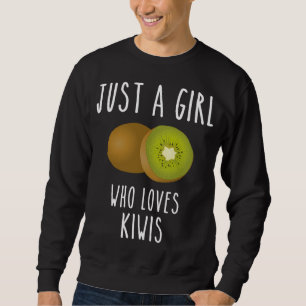 Sudadera Un chica al que le encanta la fruta kiwi fruto del