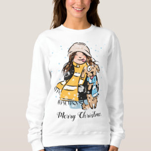 Sudadera Un Chica Cuto Y Un Perro