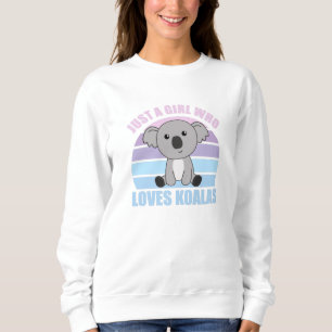 Sudadera Un Chica Que Ama A Los Animales Cuestos De Koalas