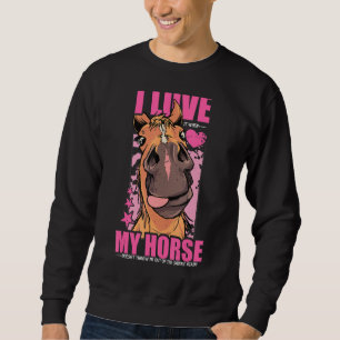 Sudadera Un Chica que ama a los caballos, un Chicas ecuestr