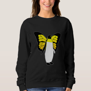 Sudadera Un Chica que ama a los pingüinos pingüinos