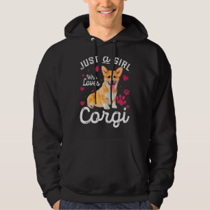 Sudadera Un Chica Que Ama El Perro Corgi