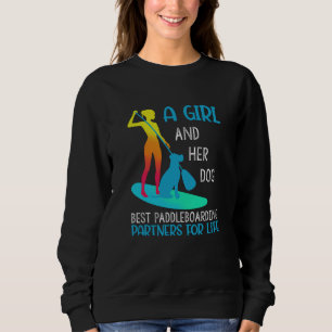 Sudadera Un Chica Y Su Perro Mejor Acompañamiento