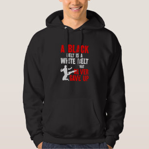 Sudadera Un Cinturón Negro Es Un Cinturón Blanco Que Nunca 