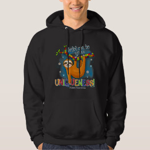 Sudadera Un conjunto de autismo perezoso se aferra a tus si