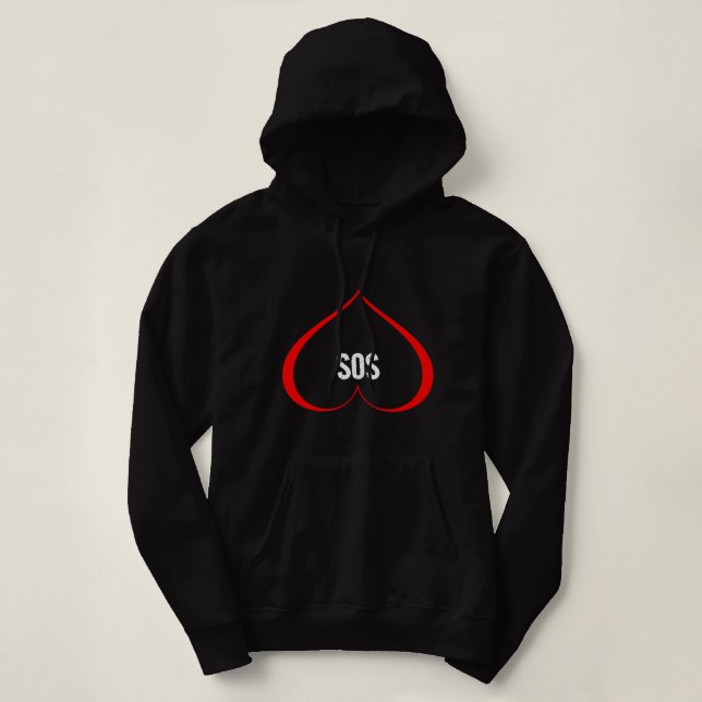 SUDADERA UN CORAZÓN EN EL ROSTRO DE LOS DISTRITOS (Diseño del anverso)