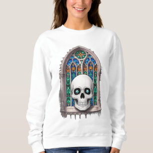 Sudadera Un cráneo integrado en una ventana de la catedral
