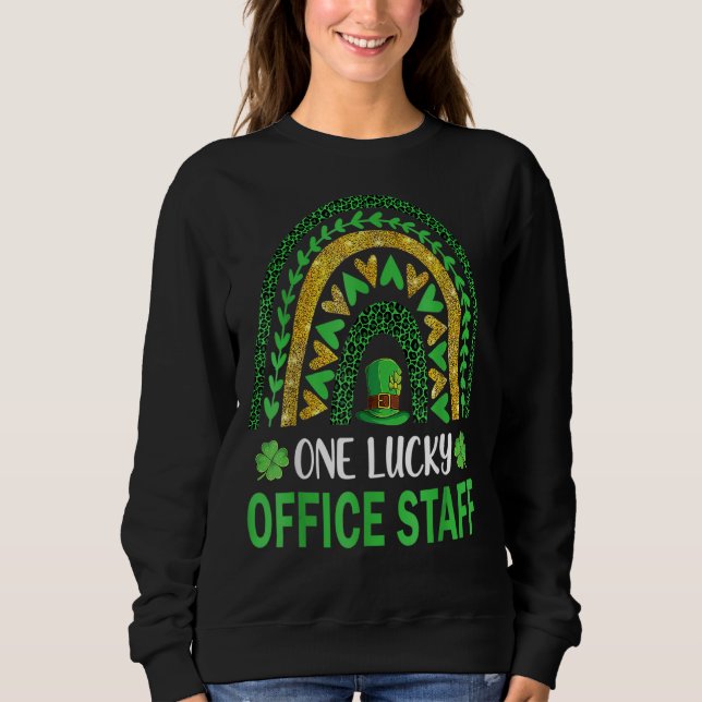 Sudadera Un Despacho Afortunado Día De St Patrones Día Sham (Anverso)