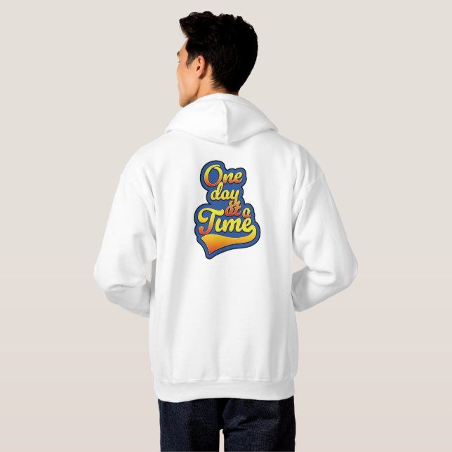 Sudadera Un día a la vez (Reverso completo)