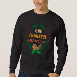 Sudadera Un Día de Acción de Gracias Familia De Medio Herma