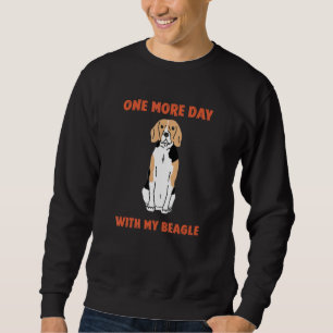 Sudadera Un Día Más Con Mi Diseño Gráfico De Perro Beagle