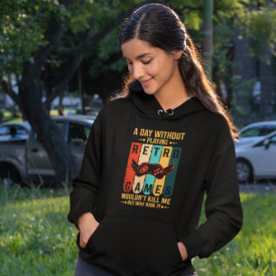 Sudadera Un día sin juegos retro es muy arriesgado - Jugado